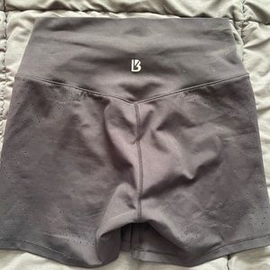 SMALL Buffbunny Allure laser cut black shorts